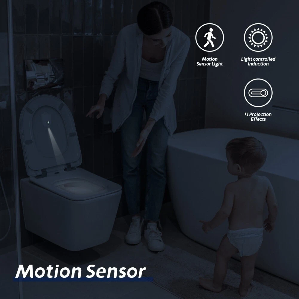 Light Human Motion Sensor Toilet Seats For Home Decoration Toilet Family