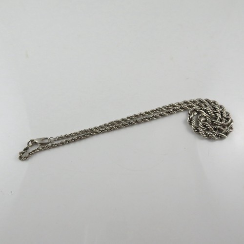 Vintage 925er Silber schöne Kordelkette (E3679) - Bild 2 von 4