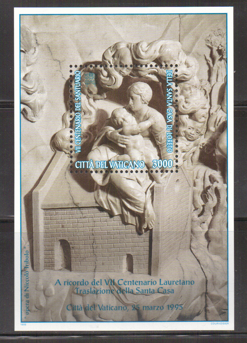 VATICANO - 1995 FOGLIETTO SANTA CASA DI LORETO - MNH