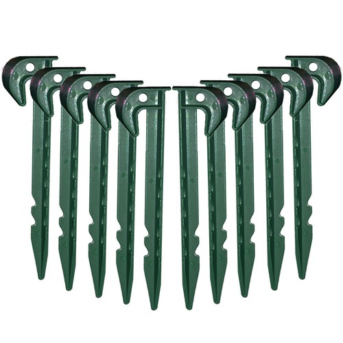 Picchetti di ancoraggio in plastica da giardino laghetti feltro erbacce biancheria da letto gancio linea cresta terreno 15 cm - Foto 1 di 4