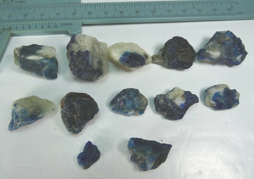 330 CARATS NATURAL SODALITE CRYSTALS MIX LOT FROM AFGHANISTAN,(K-3a)