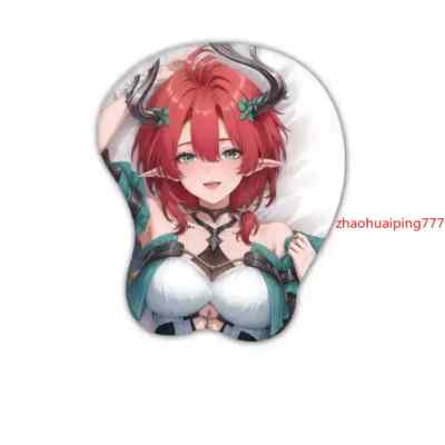 Wuthering Waves Rebecca Hanssen Soft 3D Silica Gel Mouse Pad Wrist Rest Keyboard
