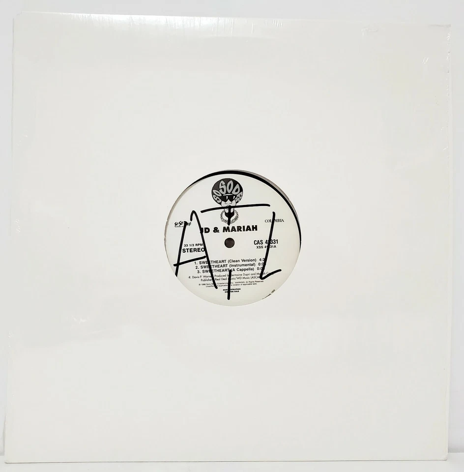 JD & Mariah Sweetheart 12” Vinyl 1998 Promo SoSoDef Jay-Z Rare VG/VG+ - Image 2 of 4
