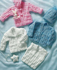 0143 Baby Outfit DK 12-22" - Vintage Knitting Pattern Reprint