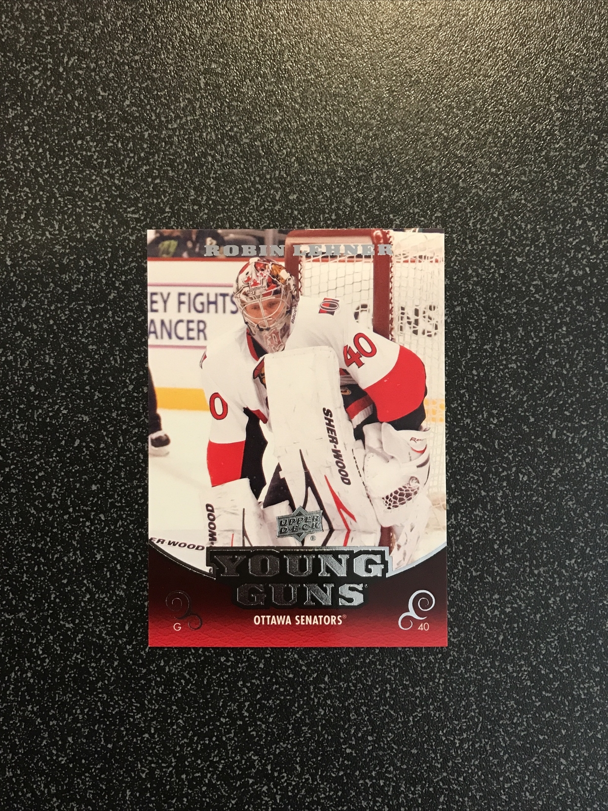 ROBIN LEHNER 2010-11 Upper Deck YOUNG GUNS ROOKIE RC CARD# 486 SENATORS