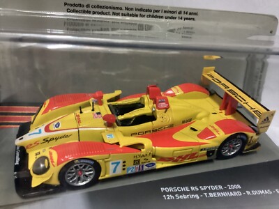 IXO Porsche Rs Spyder 2008, Winner 12h Sebring,Die-Cast 1/43