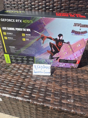 ZOTAC GeForce RTX 4070Ti 12 GB GDDR6X AMP AIRO Spiderman scheda grafica - Foto 3 di 16