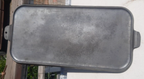 Griswold # 10 Cast Iron Griddle Flat Top 12 X 24 Restored & Seasoned - Picture 6 of 14