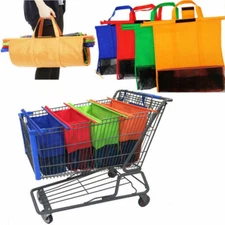 Reusable Trolley Shopping Cart Bags Grocery Organizer for Trolley Shopping Carts