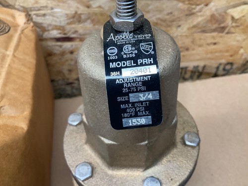 Apollo 3/4" High Capacity Pressure Reducing Valve PRH / 36H-204-01 #8D32PR5*IAC - Picture 2 of 5