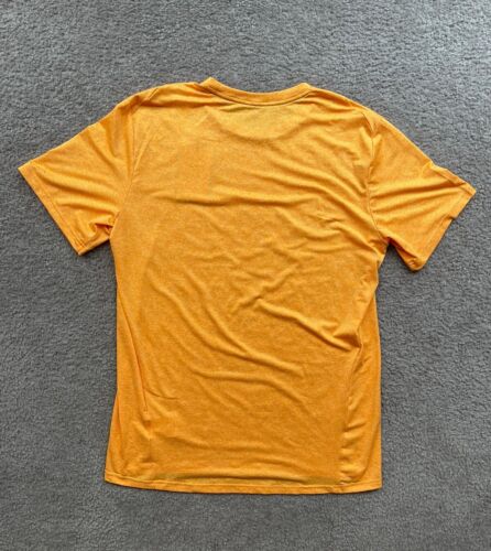 Nike Short Sleeve Yellow Training T-Shirt Men's Large Athletic Performance Tee - Picture 8 of 10