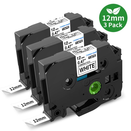 Brother TZ 231 TZe-231 compatibile nastro etichette 12 mm nero su bianco P-Touch PT-D210 - Foto 77 di 146