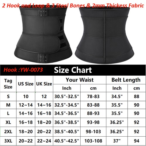 Women's Hot Sauna Sweat Body Shaper Waist Trainer Cincher Workout Corset Girdle - Picture 23 of 38