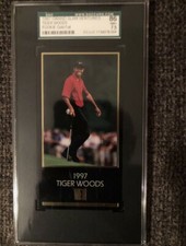 Tiger Woods 1998 Champions Golf Masters Collection Gold Foil SGC 86  7.5 RC 1997