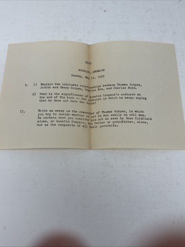 Absalom, Absalom! by William Faulkner Modern Library 271 271.1 HC DJ 360 Inverse - Imagen 14 de 18