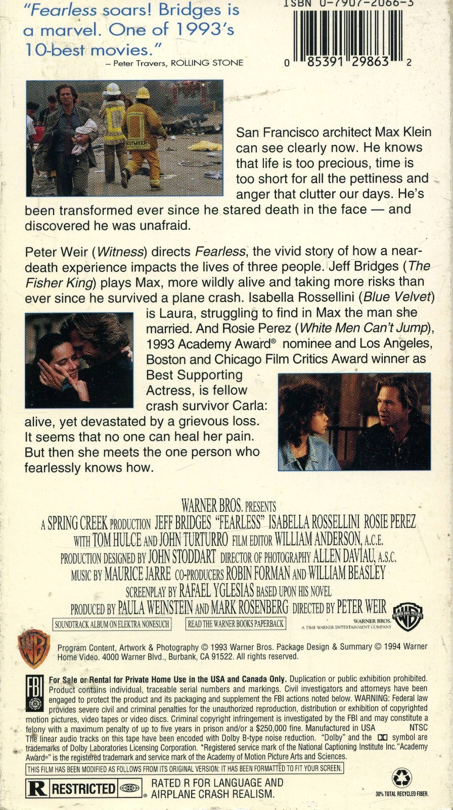 Fearless (VHS, 1994) for sale online | eBay