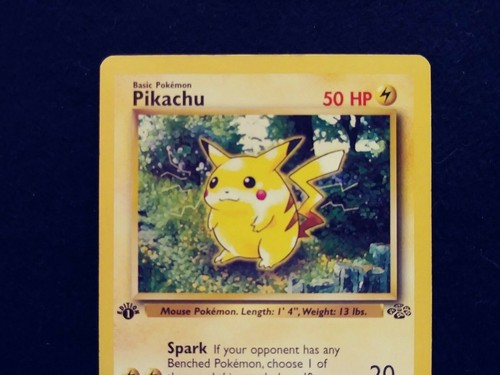 Vintage 1st Edition Pikachu Pokemon Jungle 60/64 1995, 96, 98 EXCELLENT - Picture 3 of 5