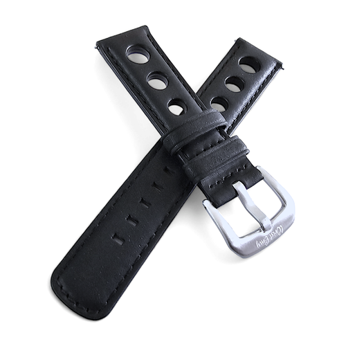 Vintage Rally Racing Watch Strap Band Horween Dublin Leather 18 20 21 22 mm Mens - Picture 23 of 91