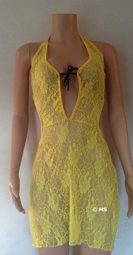 SEE THROUGH BABYDOLL LENCERÍA TRANSPARENTE NEGLIGEE ATREVIDA CHEMISE TALLA GRANDE 12 14 16 18 - Imagen 6 de 9