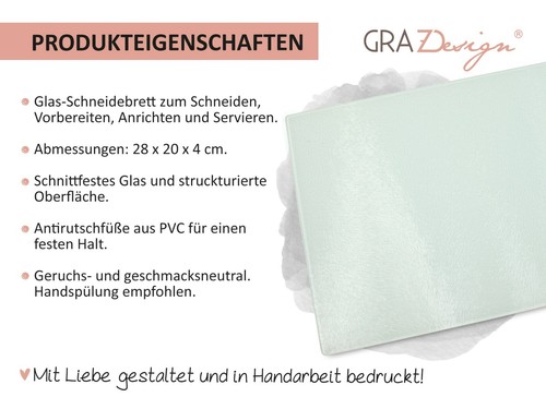 Tabla de desayuno niño nombre personalizado, tabla de cortar de vidrio rociador de graffiti - Imagen 7 de 8