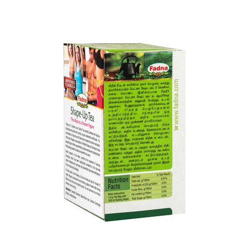 Fadna Herbal Shape Up Té Para Figura de Sueño Natural Pérdida de Peso Delgado Cuerpo Saludable - Imagen 4 de 8