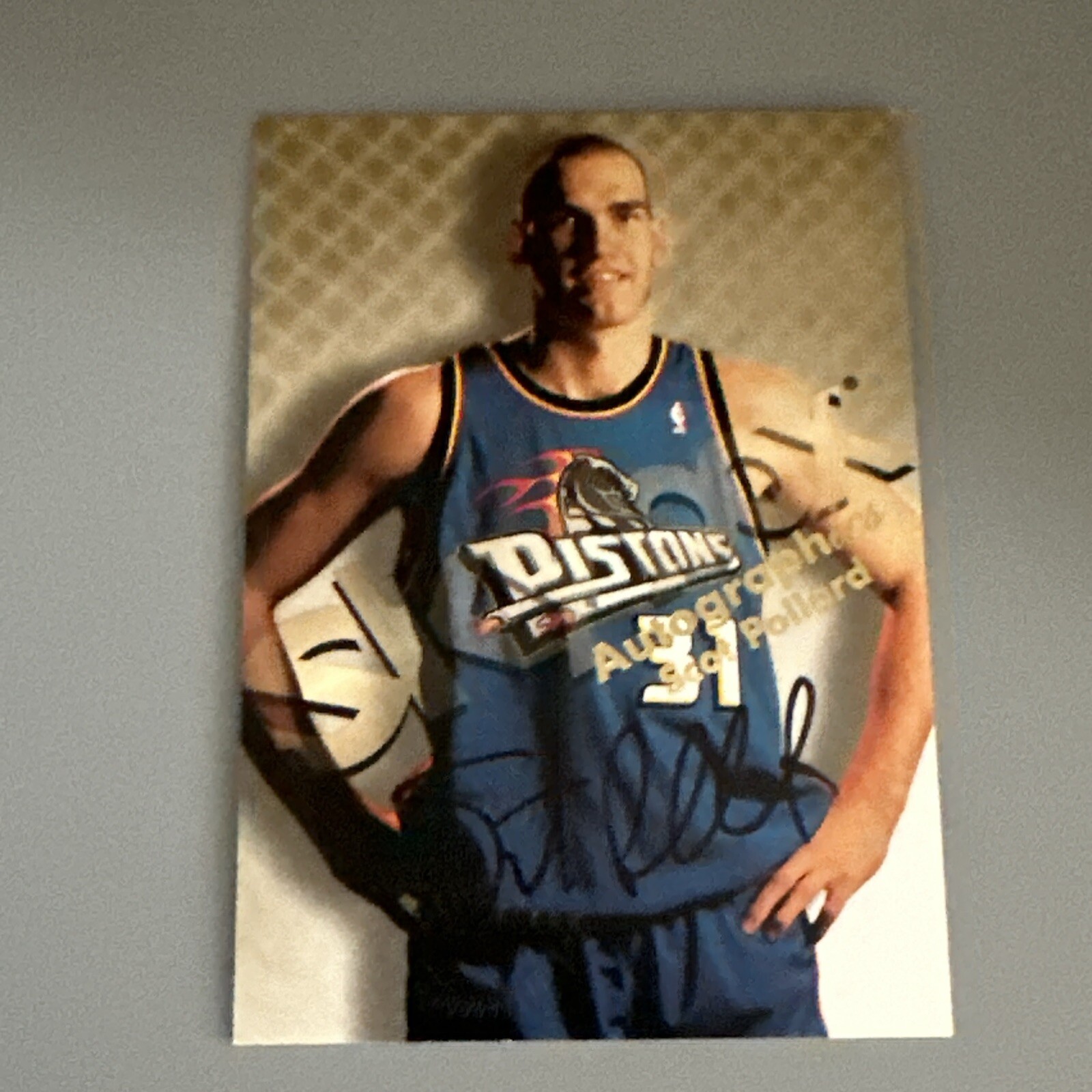 1998-99 Skybox Premium Scot Pollard Autographics Authentic On Card Auto Wizzards