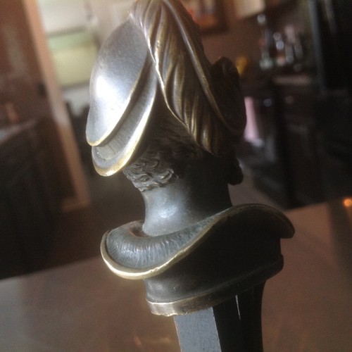 SUPER COOL VERY UNIQUE BRONZE-PORCILIAN SCULPTURE EARLY 1800's - Picture 11 of 12