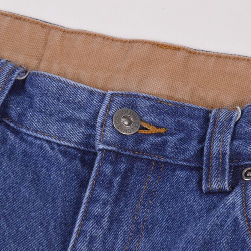 Jeans uomo Duluth Trading Co 34x32 blu denim lavaggio medio 100% cotone - Foto 6 di 9