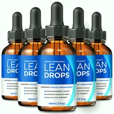 Lean Drops for Weight Loss, Advanced LeanDrops Fat-Burning Formula - 5 Pack