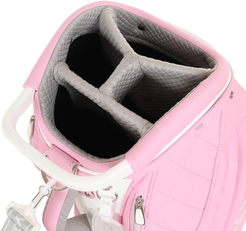 PING Golf Ladies Cart Caddy Bag SOFT PU 9 x 47 inch Pink CB-L2302 - Picture 5 of 13