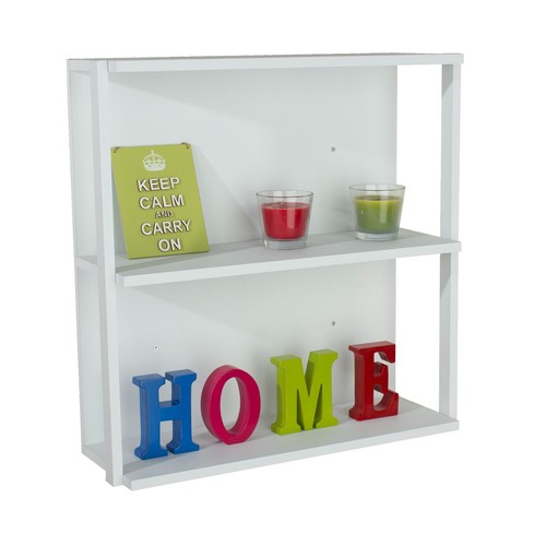 Parete attrezzata media Arram 3 ripiani 60 cm bianco opaco ripiano largo - Foto 3 di 6