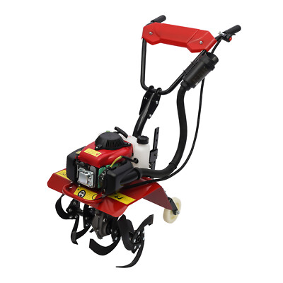 4-Stroke 63cc Gas Power Garden Farmyard Tiller Cultivator Tilling Rototiller CDI