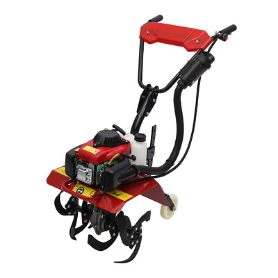 #ad 63cc 4 Stroke Gas Power Mini Tiller Cultivator Clearance $253.59