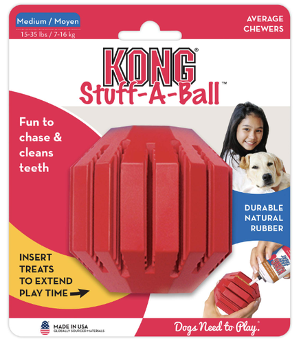 KONG Stuff A Ball Medium Treat Dispensing Dog Toy (035585141213) - 第 1/1 張圖片