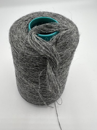 50% Alpaca/50% Lambswool. 250g Cone. Mid Grey Melange. 1/9.6nm. 2ply Knit. Italy - Picture 5 of 6