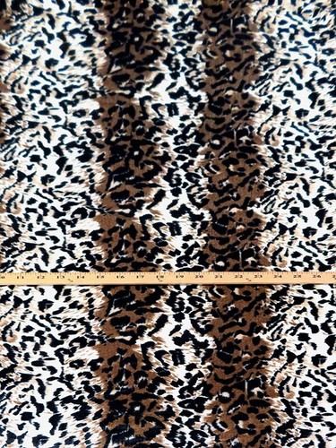Stretch Velour Fabric Animal Print Apparel By the Yard - Picture 2 of 2