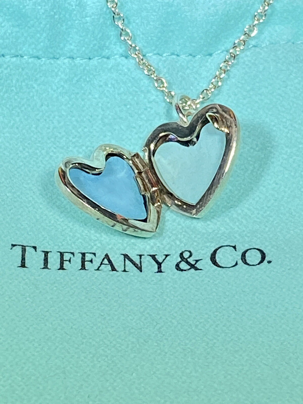 Tiffany & Co. Heart Lock Charm Silver Pendant Necklace Tiffany & Co.