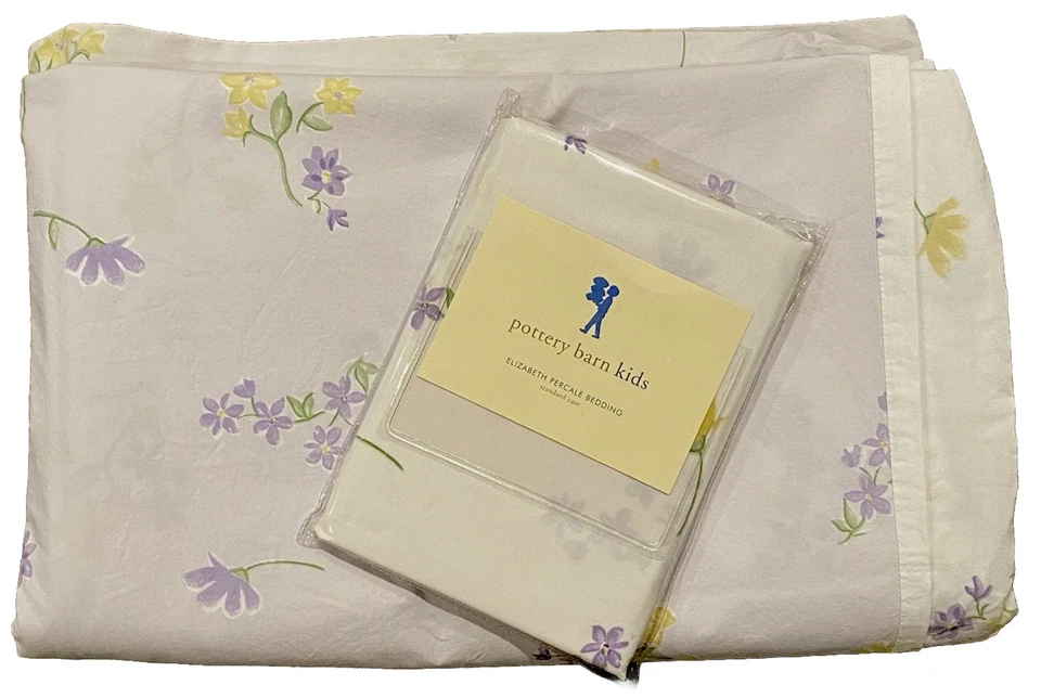 NUEVO CON ETIQUETAS ALFARERÍA GRANERO NIÑOS Elizabeth Floral Doble EDREDÓN Y FUNDA REVERSIBLE PÚRPURA BLANCO Foto 3 de 4
