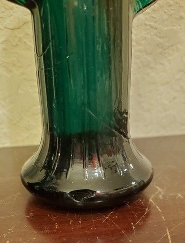 Set Of 2 Vintage Green Glass Saguaro Cactus Candle Holder / Bud Vase * AS IS - Bild 6 von 7