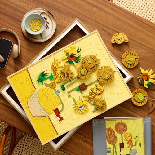 🌻Sonnenblume 3D Baustein Set - Van Gogh inspiriert kreative Kunst Steine Modell - Bild 9 von 12