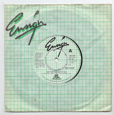 (N794) Eddy Grant, Can't Get Enough Of You - 1981 - 7'' vinyl