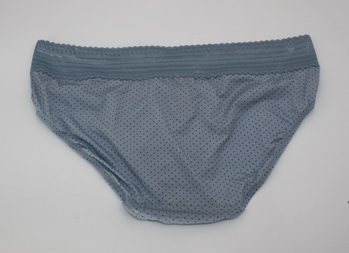 New set/3 WARNER'S no muffin top HIPSTER panties WINE BLUE DOTS BEIGE floral 2XL - Picture 4 of 5