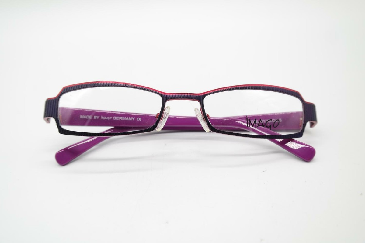 Lunettes Imago Mindo - Monture Carrée Bleu Cuivre Métal/acétate, Design Allemand Unisexe