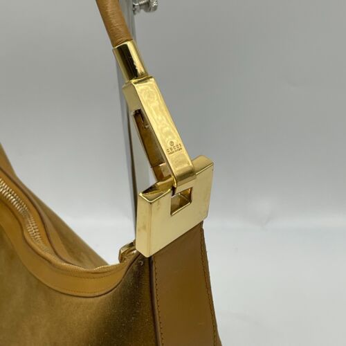 Gucci Bolso de Mano Hobo Bolso de Hombro Cuero Gamuza 001-3083 2026 Y2K Auténtico - Imagen 11 de 20