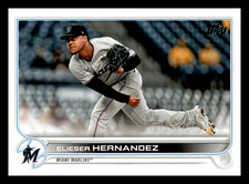 2022 Topps Elieser Hernandez  Miami Marlins #9 Centered Mint