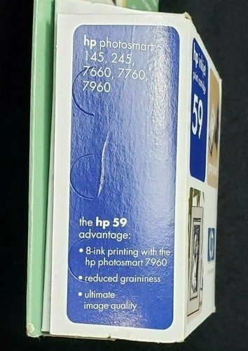 HP Inkjet NOS Sealed Printer Cartridge 59 Gray Photo Y1993AN Expired Jan 2005 - Picture 4 of 5