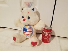 Kenner 1991 Plush Care Bears Proud Heart Bear 4th July America