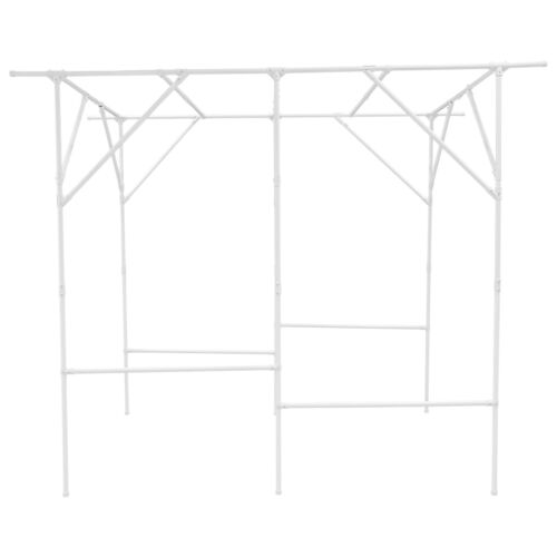 6.56' Metal Garden Arbor Arch Trellis for Climbing Plants Vines Ceremony USA - Picture 7 of 19