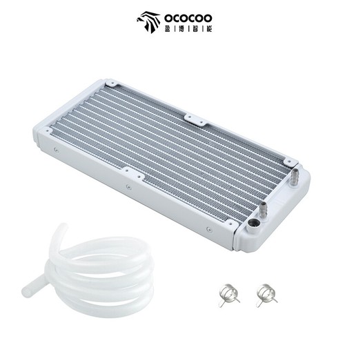 Radiadores OCOCOO 240mm Aluminio OD8mm Conexión Refrigeración por Agua EE. UU. Entrega Rápida - Imagen 1 de 5
