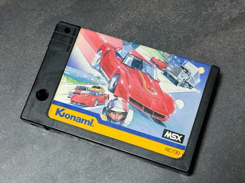 Road Fighter MSX Video Game Japan Konami 1985 Vintage